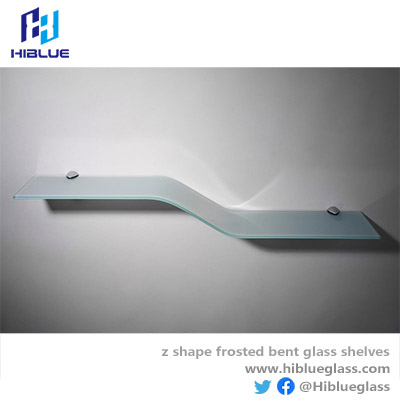 Z bent Glass clear or frosted glass