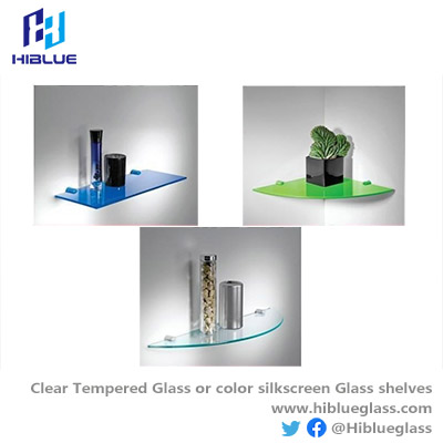 Flat Tempered  glass with color printed 