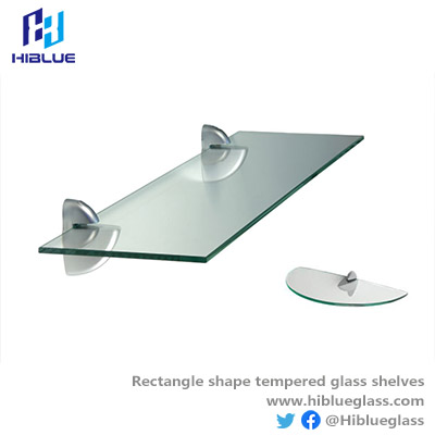 Rectangle Flat tempered glass shelves