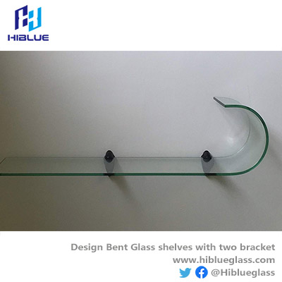 Bent Glass with frosted/ clear 