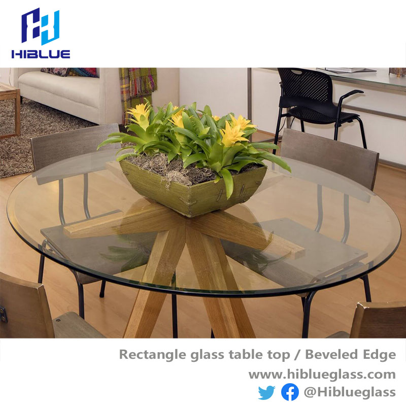 Round Glass Table Top, Round Beveled Glass Table Top